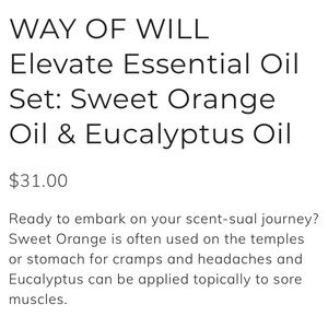 Way of Will Other - Orange & Eucalyptus Essential Oil Set Way of Will Other - Orange & Eucalyptus Essential Oil Set